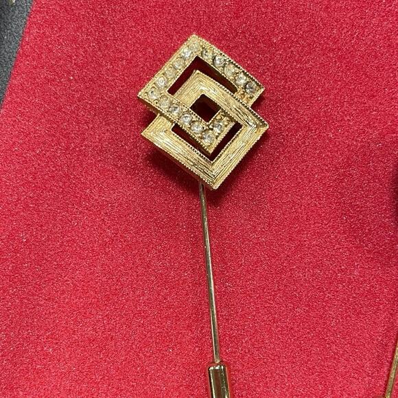 Stick pin - double diamond shape - Picture 1 of 1